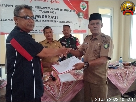 Camat Haurgeulis Dulyono S.Sos Gelar Musrembang Di Desa Mekarjati